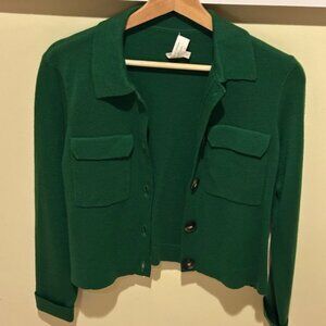 Sezane Betty Cardigan Vert. - Size S